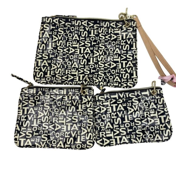VICTORIA'S SECRET SUPER MODEL ESSENTIALS SET OF THREE COSMETIC BAG NWT - Picture 1 of 6